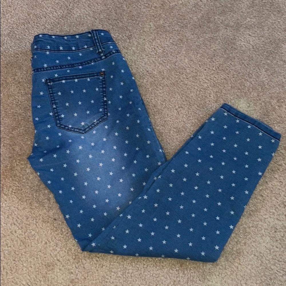 Cropped star jeans